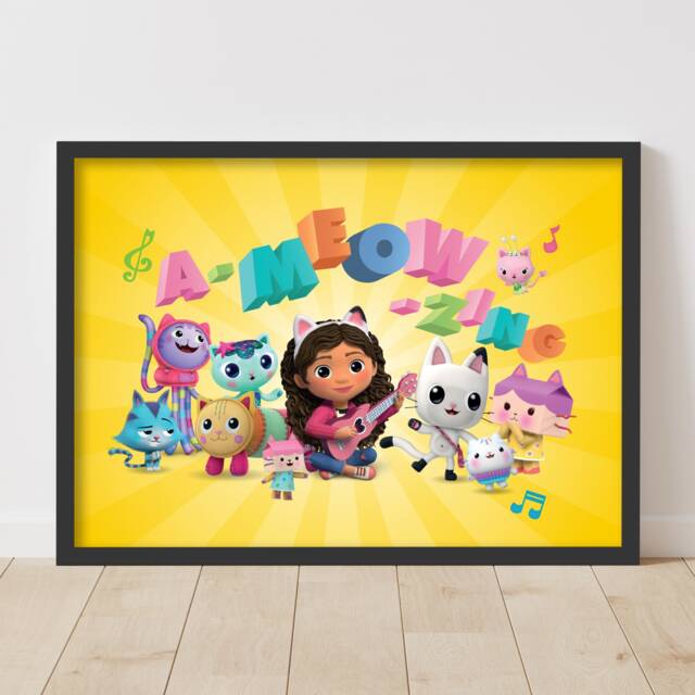 Gabby's Dollhouse Print - A Meow Zing Poster Kids Wall Art - image 1