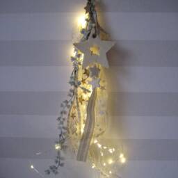 Durable Timer Led Window Decoration With Timer, Door Wreath, Battery-Operated Decoration, Wall Christmas Winter - thumbnail 2