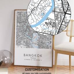 City Map Prints, Custom Any Location, Wall Art, 3 For 2 Offer, Print, Print , Personalised Map, Hometown Poster - thumbnail 2