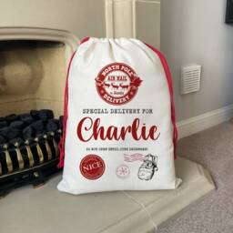 Personalised Santa Sack - Linen Christmas Toy Sack, Special Delivery