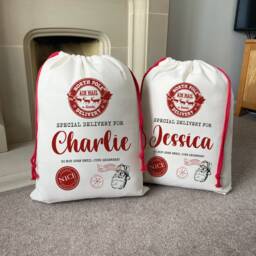 Personalised Christmas Sack - Santa Toy Special Delivery Decorations -Santa Mail - thumbnail 2