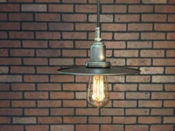 "Industrial Pendant Light -Raw Unfinished Steel 8"" ""Flat"" Shade With Patented ""Huila Connectors"