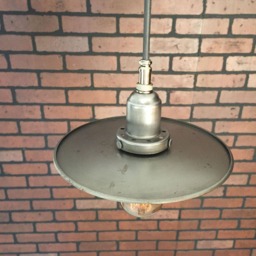 "Industrial Pendant Light -Raw Unfinished Steel 8"" ""Flat"" Shade With Patented ""Huila Connectors" - thumbnail 3