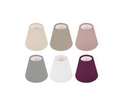 Carnaby Silk Feel Fabric Candle Shade Chandelier Small Light Shade, Handmade UK