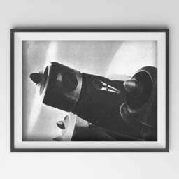 Vintage Airplane Print Military Aviation, Pilot Wall Art - thumbnail 2