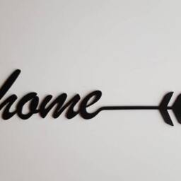 Home Sign. Arrow Metal Wall Art. Decor. Arrow. Black Industrial Metal - thumbnail 2