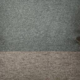 Teal & Gray Striped Cushion Cover Modern Color Block Pillow - thumbnail 2