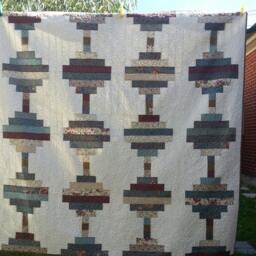 Handmade Queen Size Quilt/Bedspread - thumbnail 2