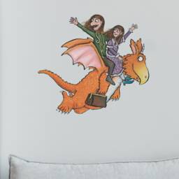Zog With Gadabout & Pearl Wall Sticker, Decal, Decor, Gruffalo & Friends Sticker - thumbnail 2