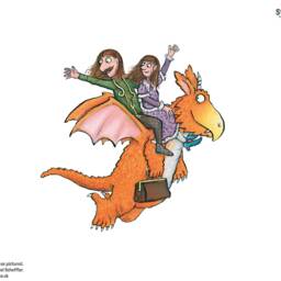 Zog With Gadabout & Pearl Wall Sticker, Decal, Decor, Gruffalo & Friends Sticker - thumbnail 3