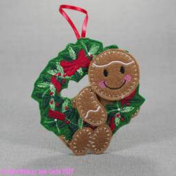 Gingerbread Christmas Decorations, Felt Ornaments, Tree Decorations