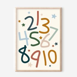 Dinosaur Themed Prints. Alphabet, Numbers & Dino Gender Neutral Wall Art - Prints Only, Unframed - thumbnail 3