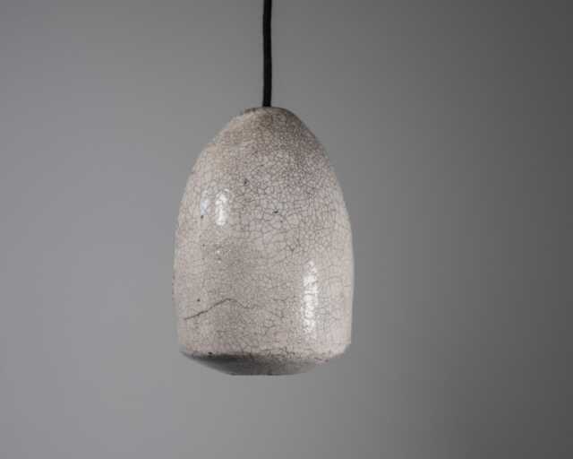 Raku Ceramic Pendant Light - Lamp Fixture Ceiling Lighting - image 1