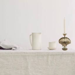 Brass Scallop Leora Candle Holder - Shell - thumbnail 3