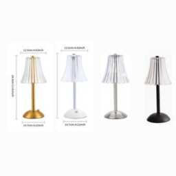 Cordless Touch Lamp Beautiful Unusual Exotic Reptile & Fish Usb Rechargeable Table Lamp. Four Base Colours - thumbnail 4