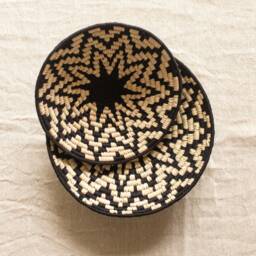 Assorted Sabai Handwoven Grass Baskets, African Basket Plates, Set Of 4/6/8/10 Wall Art, Boho Decor, Hanging - thumbnail 2