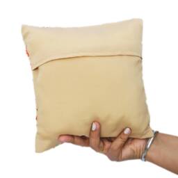 Colorful Accent Pillow Cover - Throw Pin Cushion Ring Decorative Embroidered Handmade - Small- 8 - thumbnail 4