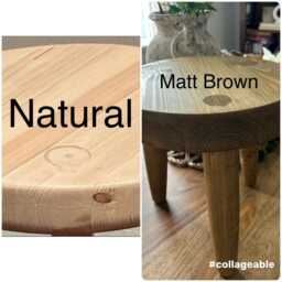 Wooden Side Table 3-Legged Plant Stand/3 Legged Stool - thumbnail 4