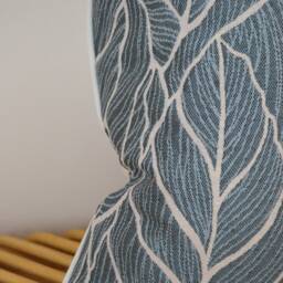 Cushion Cover 40x60cm - Handmade in France Leaf Pattern Upholstery Fabric - thumbnail 4