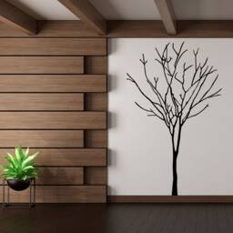 Tree Sticker Decal - Wall Birch Art Vinyl Nursery Stickers Nature Botanical Trees Decals Forest Decor Natural Big Winter Peel & Stick - thumbnail 4