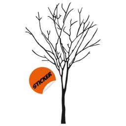 Tree Sticker Decal - Wall Birch Art Vinyl Nursery Stickers Nature Botanical Trees Decals Forest Decor Natural Big Winter Peel & Stick - thumbnail 2