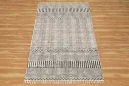 Black Cotton Rug, Block Printed Bedroom Flat Weave Dhurrie, Hallway Stair Runner, Custom Yoga Mat, Picnic Rug 5x8 3x0 12x12 Feet - thumbnail 1