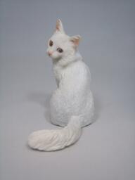Why?(Turkishangora Cat Figurine - thumbnail 1