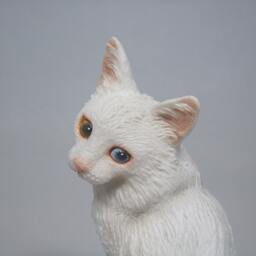 Why?(Turkishangora Cat Figurine - thumbnail 2