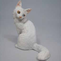 Why?(Turkishangora Cat Figurine - thumbnail 4