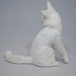 Why?(Turkishangora Cat Figurine - thumbnail 3