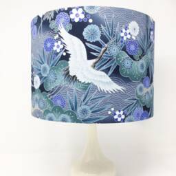 Japanese Crane Lampshade Asian Style Table/Ceiling Light - thumbnail 3