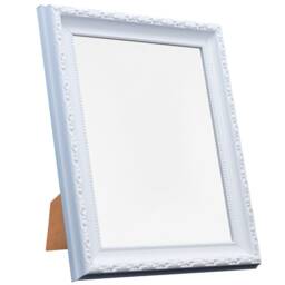 Shabby Chic White Photo Frame Recycled Plastic, Portrait Or Landscape - thumbnail 3