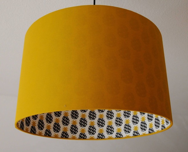 "Lampshade ""Curryyellow Pineapple" - image 1