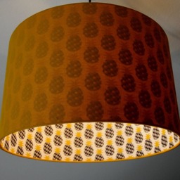"Lampshade ""Curryyellow Pineapple" - thumbnail 2