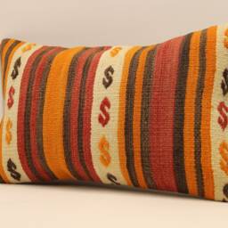 Rug Pillow, Sofa 12x20 in 30x50 cm, Vintage Kilim Pillow, Home Cushion Cover Boho Pillow Throw 4Oef-594 - thumbnail 3