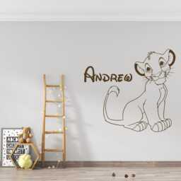 Simba Lion King Wall Decal Custom Name Nursery Decor 4088 - thumbnail 2