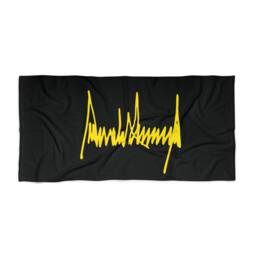 Donald Trump Signature Beach Towel By Is Punk Rock - thumbnail 2