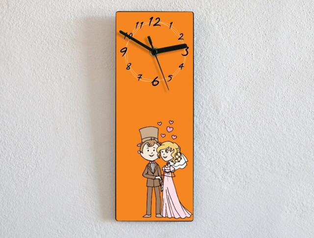 Wedding Couple Marriage - Wall Clock - image 1
