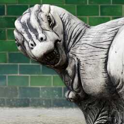 Massive Dragon Statue Outdoor Decoration Stone Gothic Figurine Cement Animal Ornament Dragon Lover Gift Yard Art Handmade - thumbnail 2