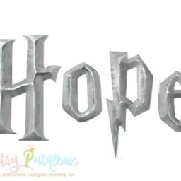 Prismatic Wall Letters Wizard Academy Art, 3D Lightning Letters, Nursery Room Decor, Baby Name Sign Silver - thumbnail 2