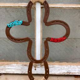 Horseshoe Cross, Western Art, Decor, Wall Country Home Decor - thumbnail 2