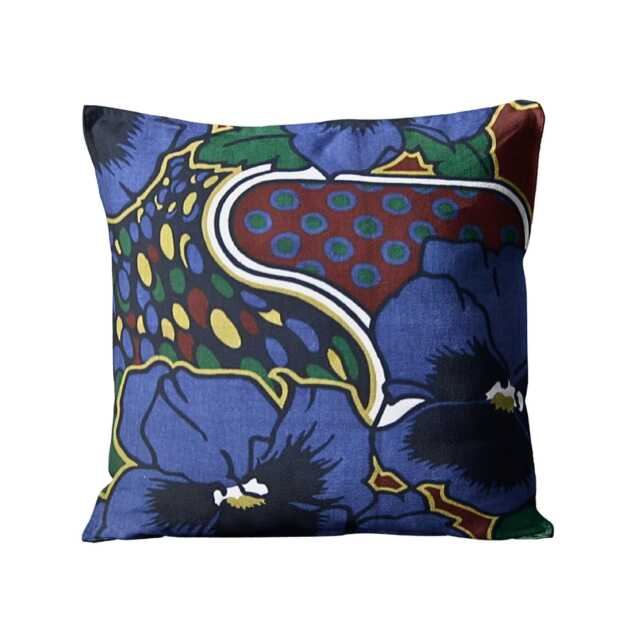 Heals, Julek Heller, Flower Show Vintage 70S Cotton Cushion Cover 16 X Inches - image 1