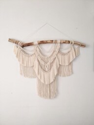 Large Macrame Backdrop, Extra Large Wall Decor With Tassels, Home & Living Decor, Terracotta Living Room Wall