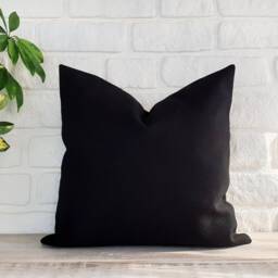 Zen Camel-Black-Beige Color Triangle Diagonal Design Distressed Leather Look Fabric Pillow Cover/Housewarming Gift-1Pcs - thumbnail 4