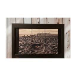 Wrigley Field Aerial View Chicago Skyline Framed Wall Art - 15.75 - thumbnail 1