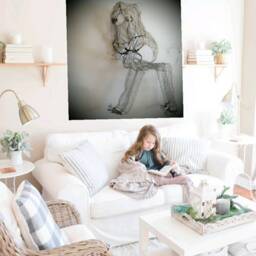 Large Metal Wall Art Animal Sculpture Lion Zodiac Wire Mesh Kids Room Decoration Wall Hanging Nursery Decor Horoscope Signs - thumbnail 2