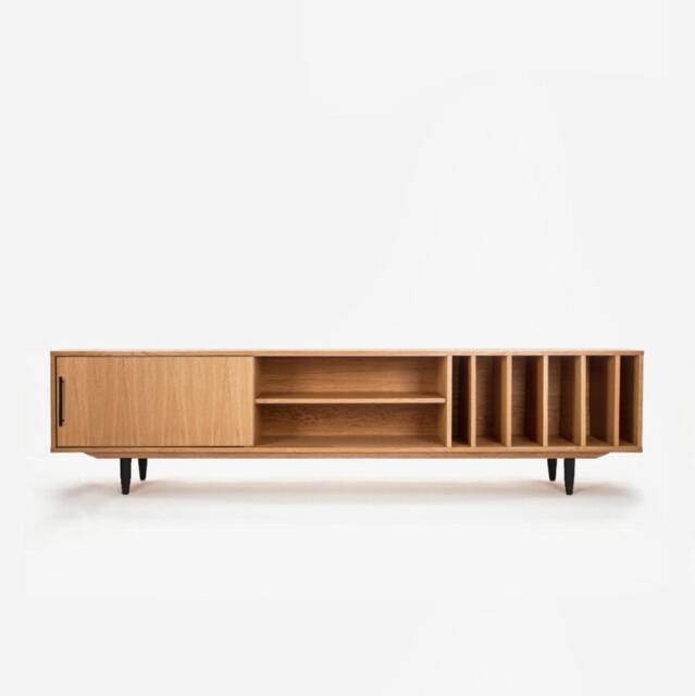 Mid-Century Sideboard, Dresser, Commode, Credenza Made Of Oak Vaneer - Livlo D-S18 - image 1