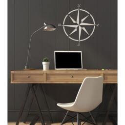 Mariner's Compass Stencil - Nautical For Diy Wall Decor Perfect A Nursery - thumbnail 2