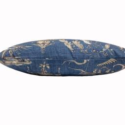 Thibaut Cheng Toile Dynasty Collection Blue Cushion Cover Pillow Double Sided - thumbnail 3