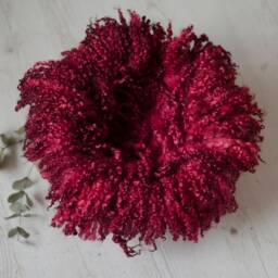 Felted Newborn Props For Photoshoot, Curly Round Blanket, Photography Props, Felt Fur Prop, Wool Baby Prop - thumbnail 2